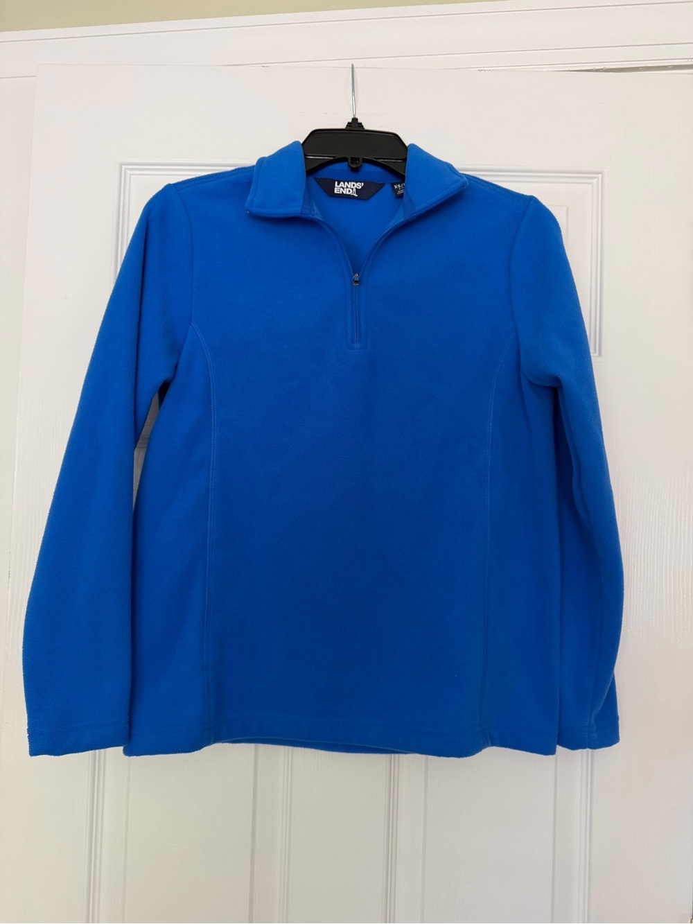Lands End fleece quarter zip pullover NWT womens size XS